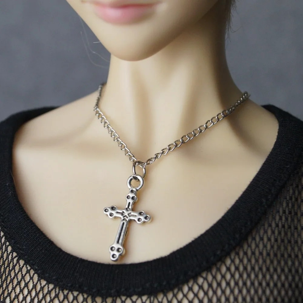 BJD OOAK Necklace CROSS CLOVER SWAN Handmade For 1/3 24