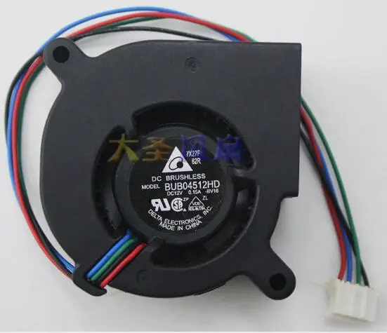 Wholesale: original Delta BUB04512HD-BV16 12V 0.15A four-wire projector turbine cooling fan