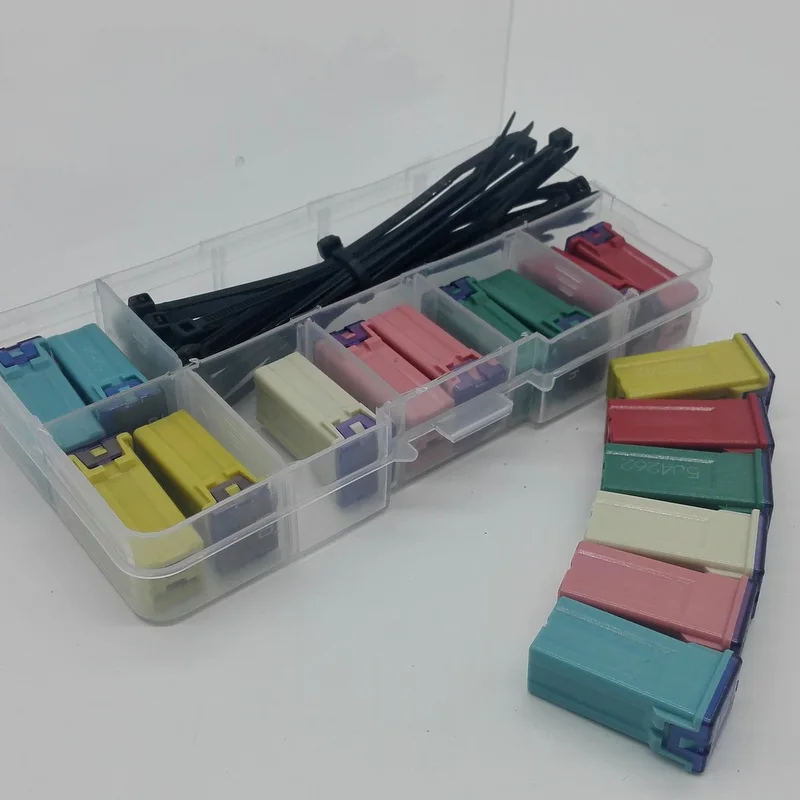 JT Rectangle Medium Fuse Type:20A 25A 30A 40A 50A 60A  Cartridge Fuse Kit for Japanese Auto Car