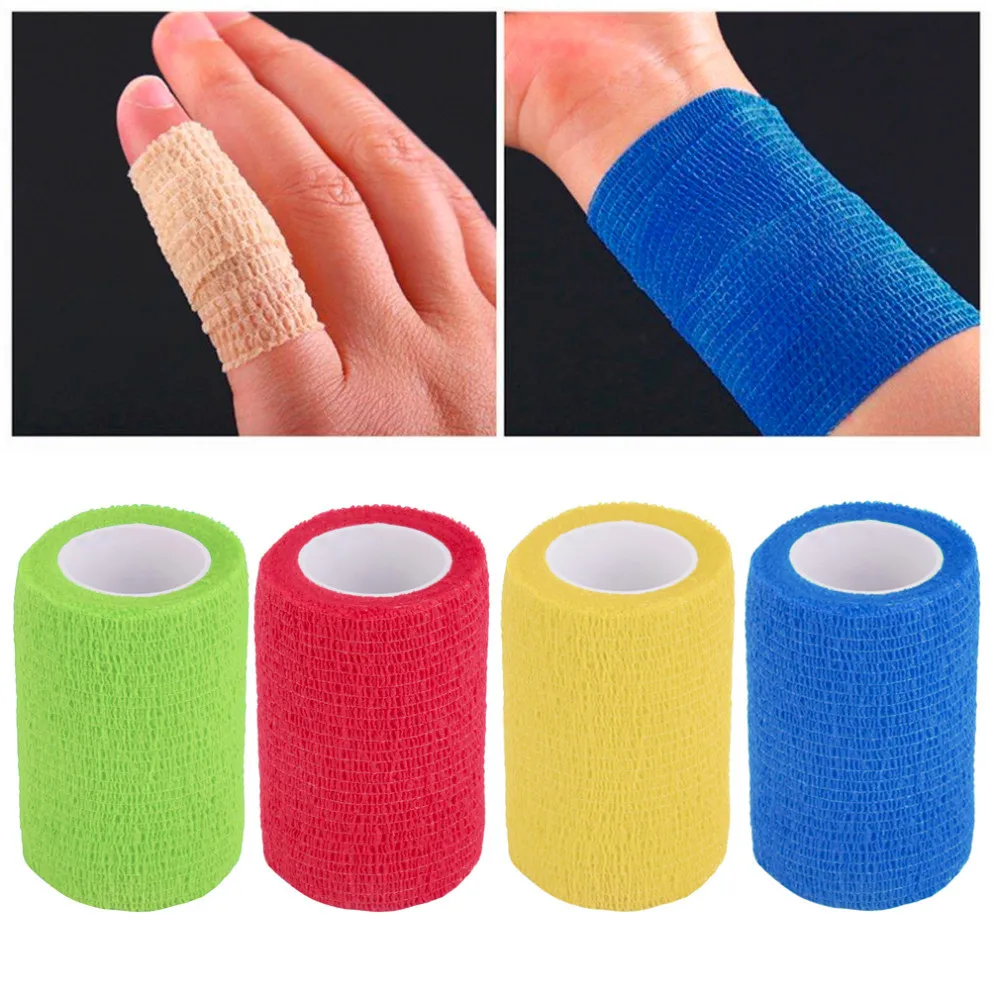 2.5cm*5m Security Protection First Aid Waterproof Self-Adhesive Elastic Bandage Cohesive