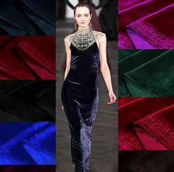 European Style Evening Velvet Dress Fabric South Korea Pleuche Velvets felt  telas velvet african fabric tissus patchwork stoff