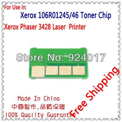 Toner Chip For Xerox Phaser 3300 3428 3435 Printer,106R01411 106R01412 106R01245 106R01246 106R01414 106R01415 Cartridge Chip