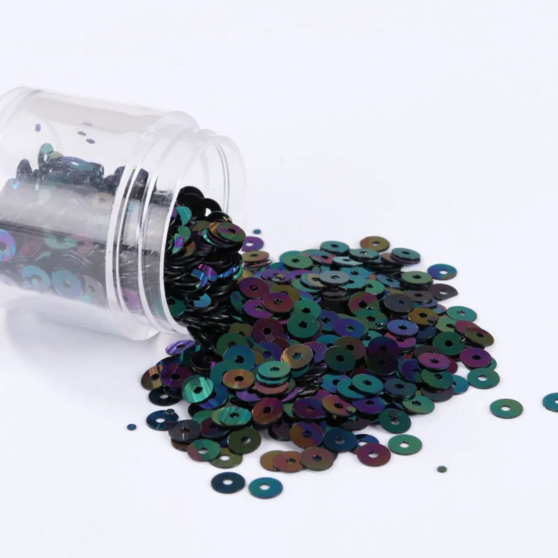 1000Pcs/Lot Multi Colors DIY Sequin 5mm Flat Sequins Paillettes For Wedding Decoration Craft, Women Garments Sewing Accessories