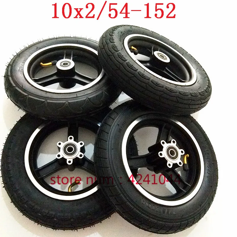 54-152/10x2 tyre 10x2.0tire inner tube with 10\'\'alloy rim hub for Electric balance car,baby stroller 10x2Electric scooter wheel