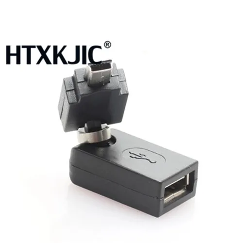 محول موصل USB 360 ذكر إلى USB صغير 2.0 درجة ، محول أنثى 3.0 ، متوافق مع نقل البيانات والشحن من النوع Utype M/F