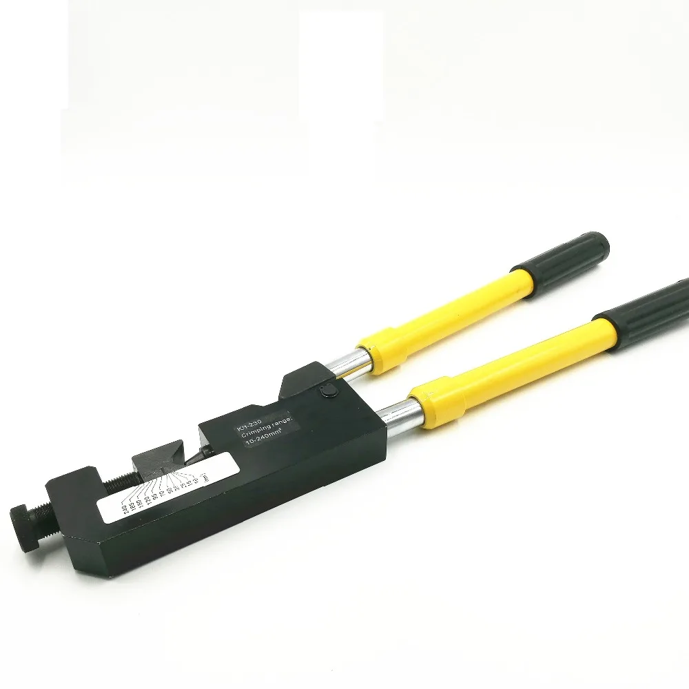 

KH-230 Mechanical Crimping Clamp Crimp 10-240 MM2 Terminal Handle Retractable Long Handle Crimping Pliers