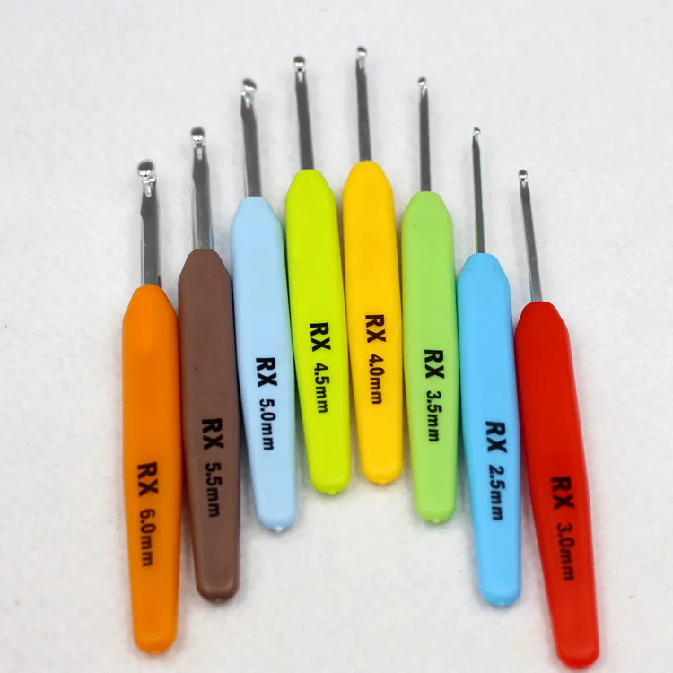 Crochet knitting tools tool set 8PCS sets of thick plastic handle Crochet Crochet 2.5-6.0