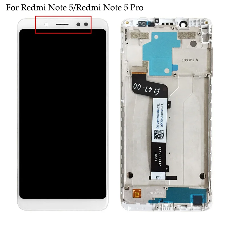 For Xiaomi Redmi 5 Plus LCD Display +Touch Screen Assembly With Frame For Redmi Note 5 Pro Redmi Note 5