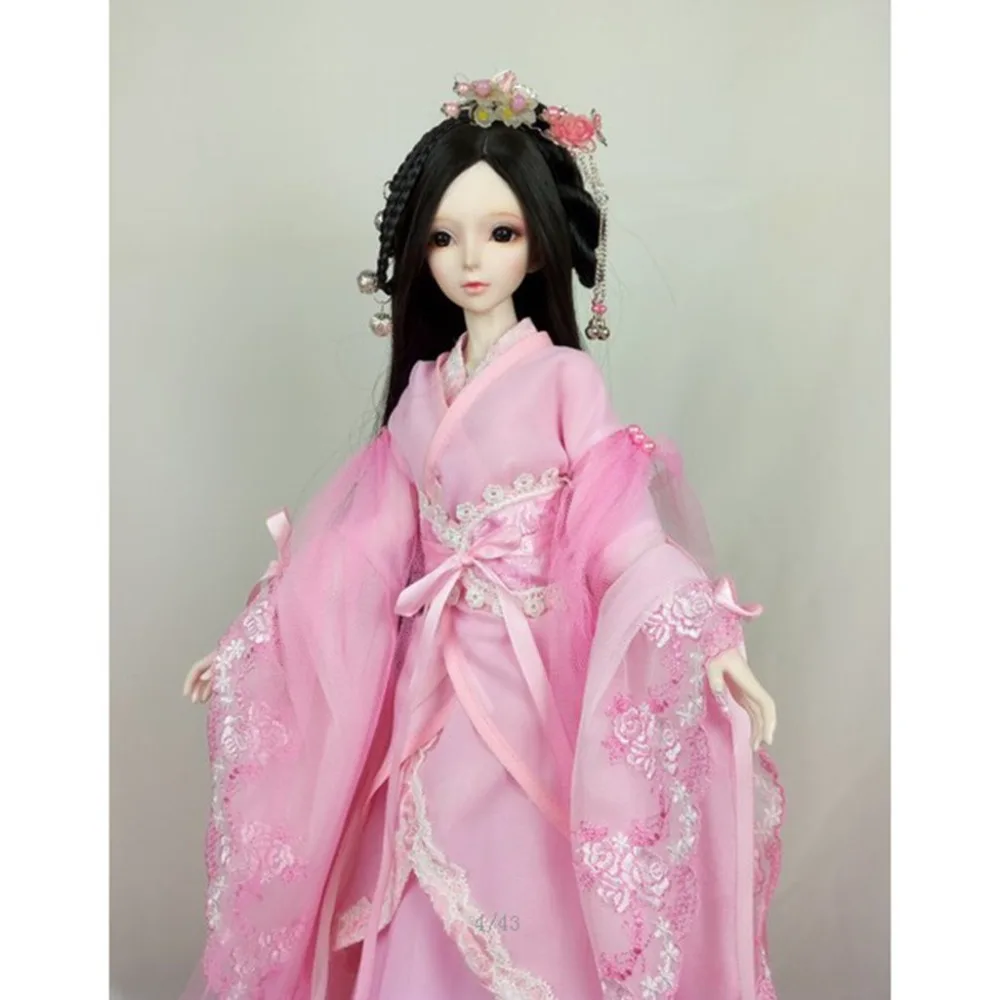 [Wamami] 699 # Roze Oud Kostuum/Jurk/Outfit Voor 1/4 Msd 1/3 Sd Aod Dz Bjd Pop