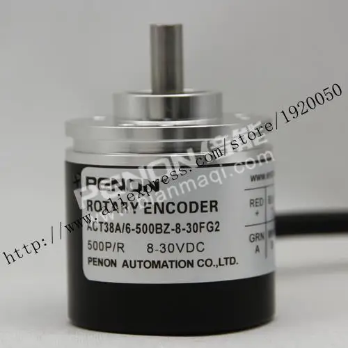 stock ACT38A / 6-500BZ-8-30FG2 rotary encoder 500  solid shaft 6mm
