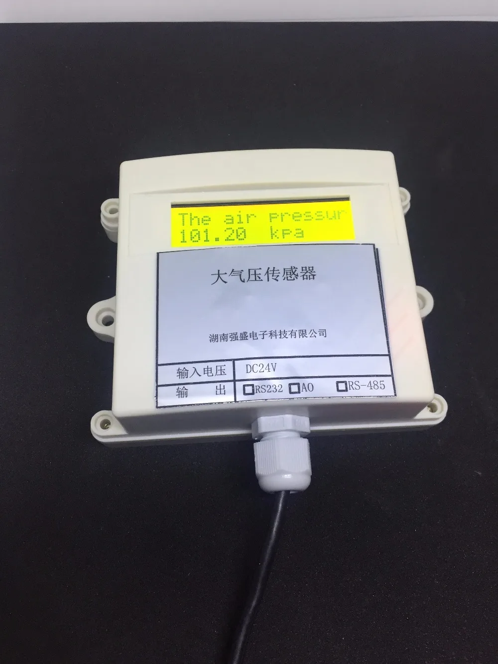 Atmospheric pressure temperature transmitter pressure sensor modbus 485/232 / 0-5v / 4-20ma / relay gas pressure transducer PLC