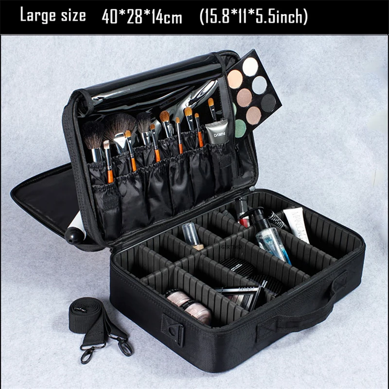 Women Beautician Waterproof Oxford Professional Makeup Bag Handbag Road Travel Organizer Cosmetic Suitcase Pouch;sac maquillage