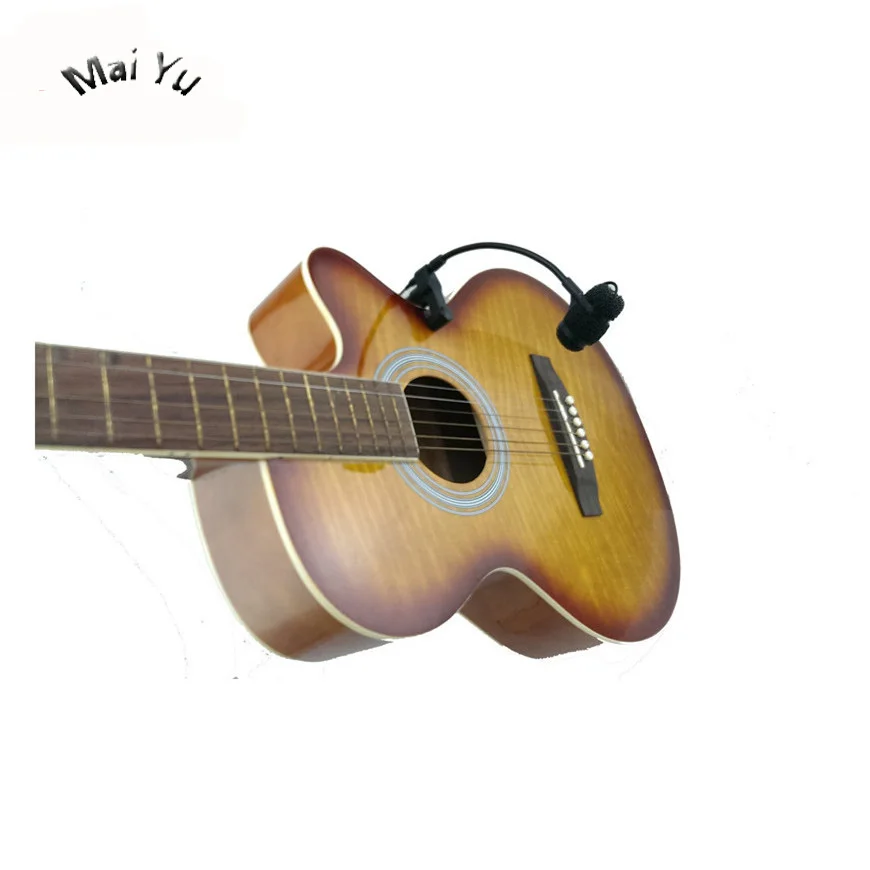 Profesional Alat Musik Gitar Mikrofon Kondensor Lapela Microfone untuk Shure Wireless Transmitter XLR Mini 4Pin Phantom