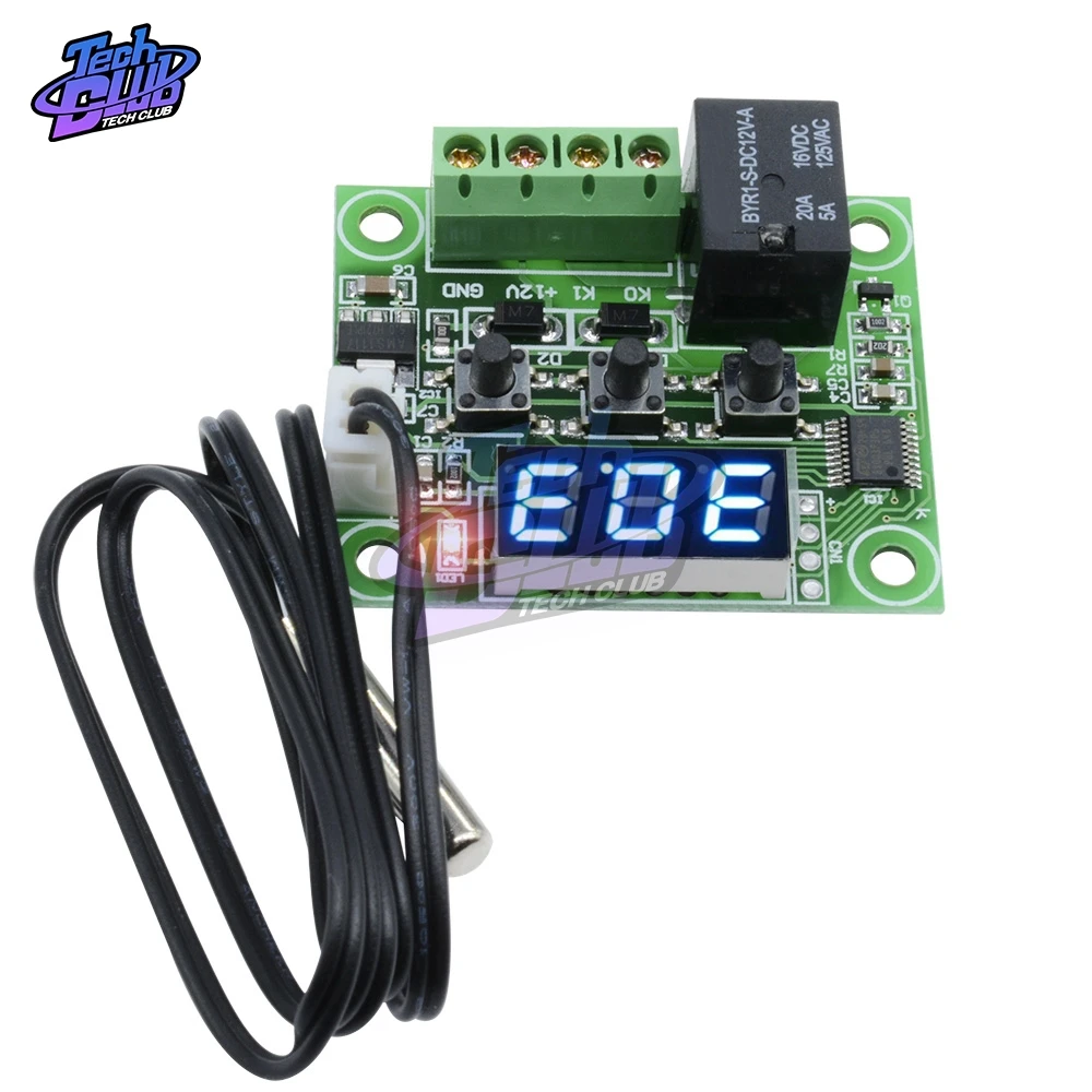 W1209 LED di Temperatura del Termostato Digitale di Controllo del Termometro DC 12V Regolatore Termo Interruttore Modulo + Sensore