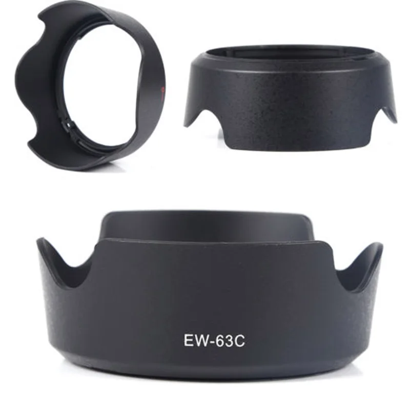ใหม่เลนส์กล้องถ่ายรูป Hood 10Pcs EW-63C EW63C สำหรับ Canon EF-S 18-55มม.F/3.5-5.6 IS STM Gratis Ongkir