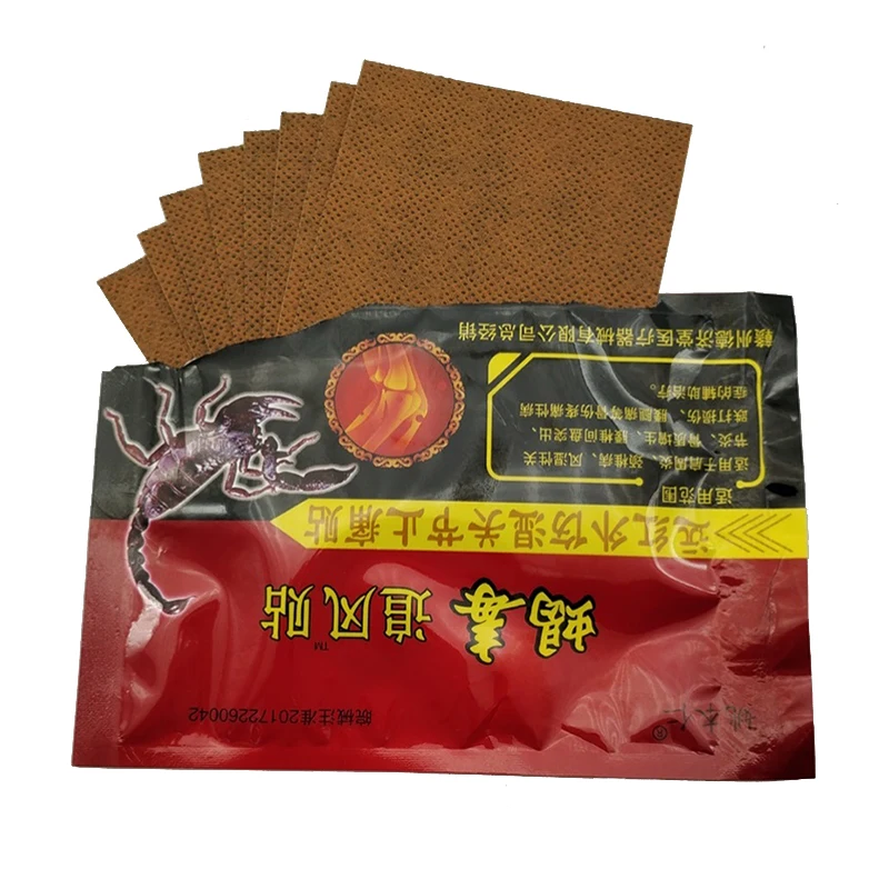 96pcs/12bags Knee Joint Pain Relieving Patch Chinese Scorpion Venom Extract Plaster for Body Rheumatoid Arthritis Pain Relief