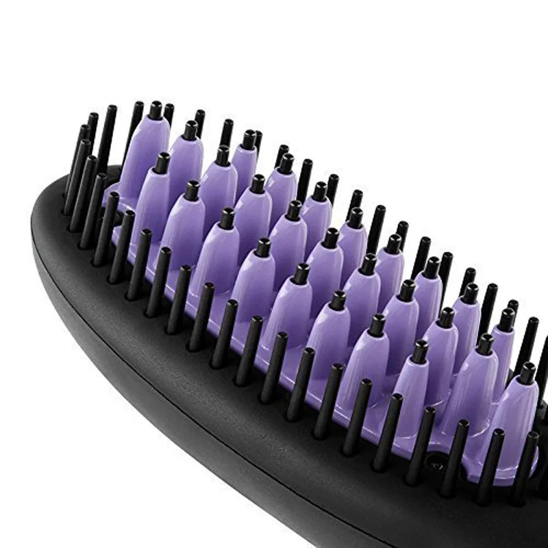Electric Ceramic Anti-Scald Hair Brush Straightener Comb PTC Fast Heating Straight Hair Straightening Curling Brushes - view 6