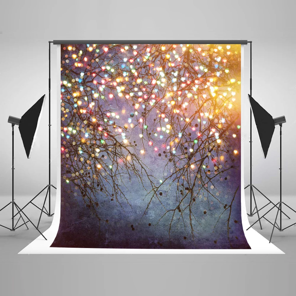 VinylBDS Children Bright Spot Camera Fotografica Profissional Branches Backdrop Wall Photo Studio Washable Photo Booth Backdrop