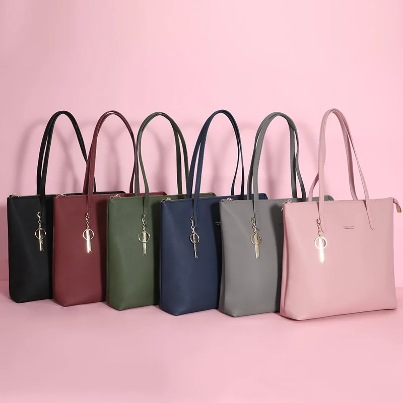 Weichen Fashion Casual Women Handbag Brand Designer Female Tote Bag Large Capacity Women Shoulder Bag Pu Leather Ladies Handbag