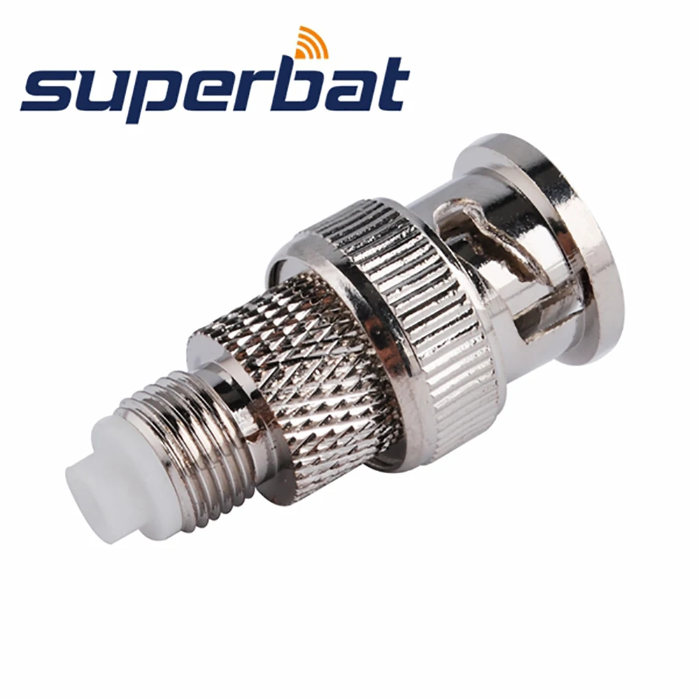 Superbat BNC-FME Adapter BNC Stecker auf FME BUCHSE Gerade RF Coaxial Anschlüsse