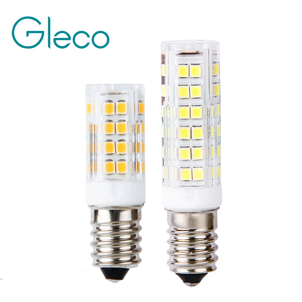 

220V Mini E14 LED Bulb 2835 SMD 5W 7W 51LEDs 75LEDs Corn Lamp PC Cover LED Spot light Replace Halogen Chandelier Pendant Light