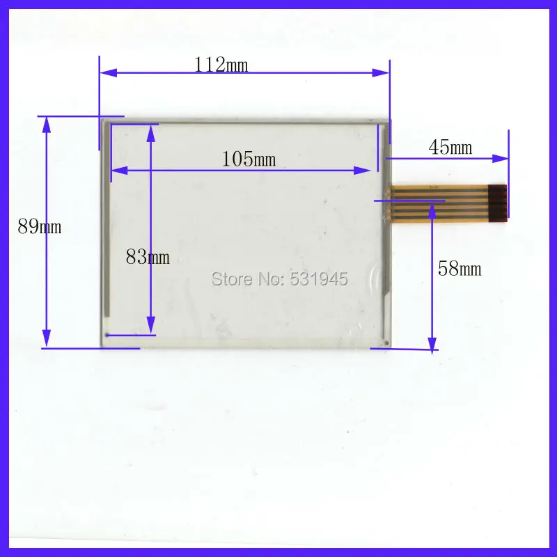 ZhiYuSun 5 Inch Touch Screen 112mm*89mm 5 wire USB touch panel overlay kit  Free Shipping 112*89 oncompatible  sensor glass