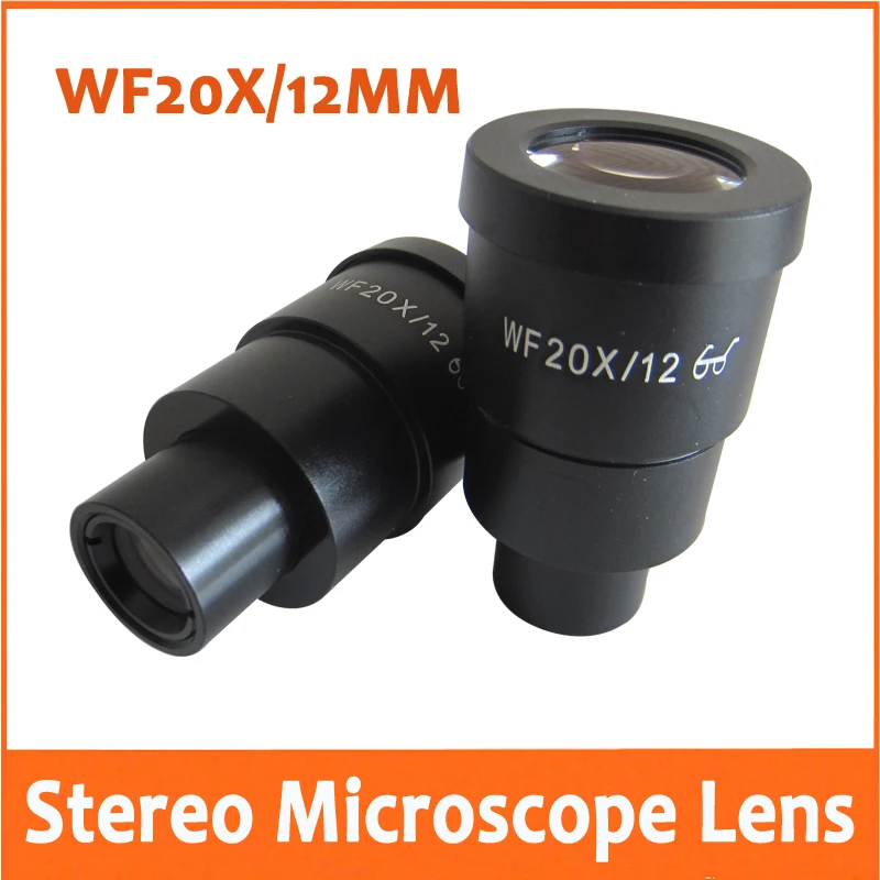 

WF20X 12mm Industrial Binocular Stereoscopic Stereo Microscope Hight Eyepiont Optical Eyepiece Lens Mounting Size 30mm 30.5mm