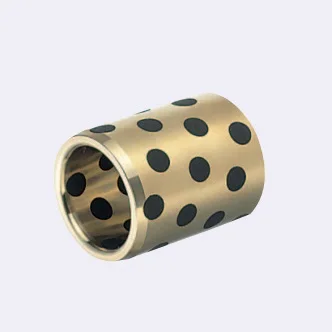 

JDB 213637 oilless impregnated graphite brass bushing straight copper type, solid self lubricant Embedded bronze Bearing bush