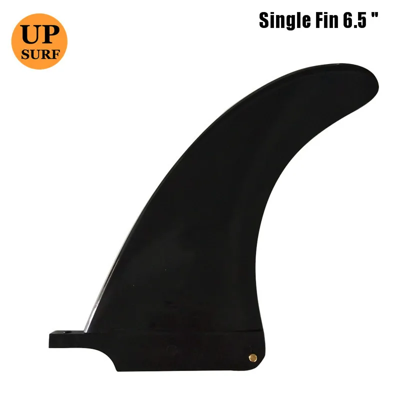 Surfboard Fin 6.5 inch Single Tab Quillas Surf Longboard Fins Center Quilhas Paddle Surfboard Plastic Fins Padleboard Accesories