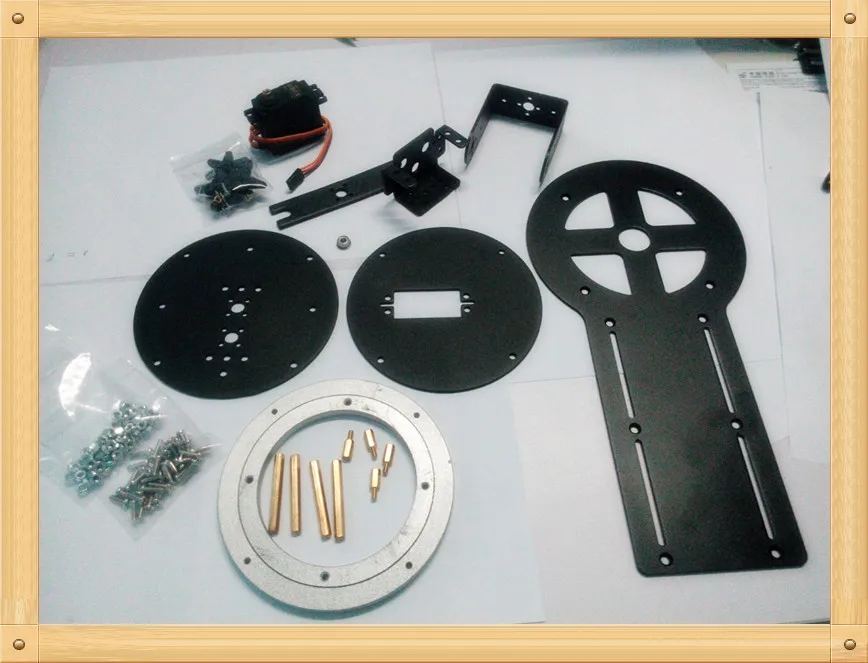 5 DOF Robotic clamp kits with rotation base robotic DIY robot claw framework with ardunio servo DS3115