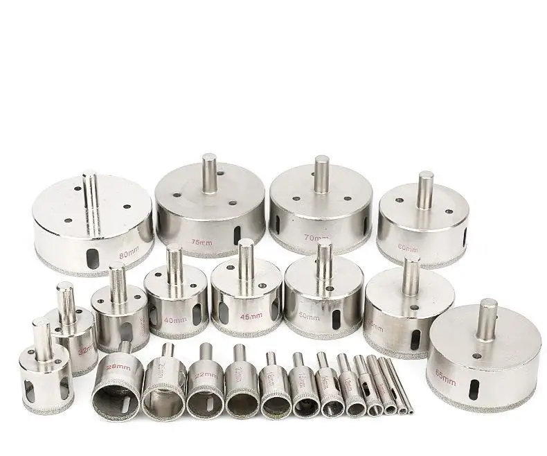 

4-80mm Diamond Drill Bits Set Hole Saw Cutter Tool Glass Marble Granite Top Quality