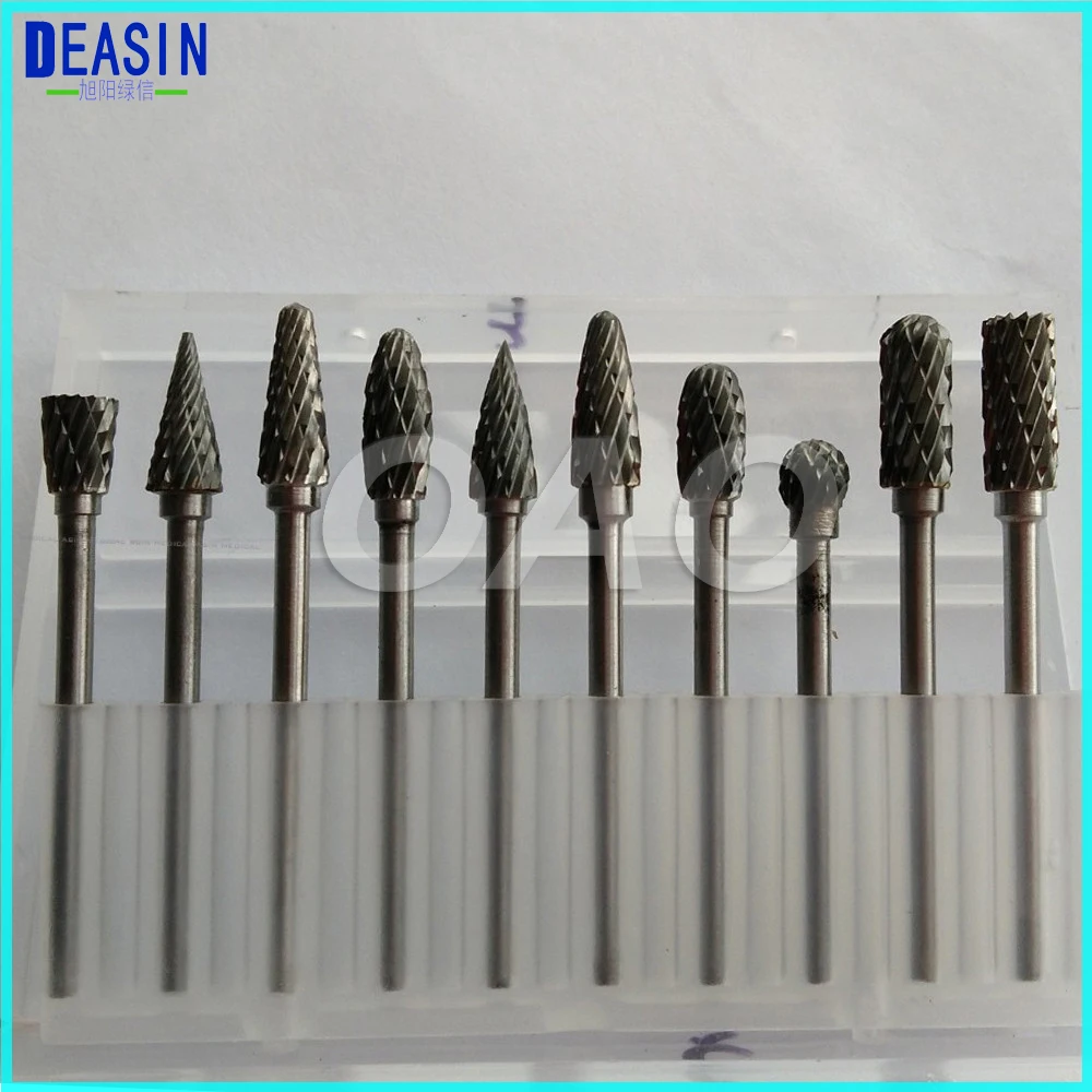 10pcs 2.35mm Dental Tungsten Steel Nitrate Carbide Burs Drills Dentistry