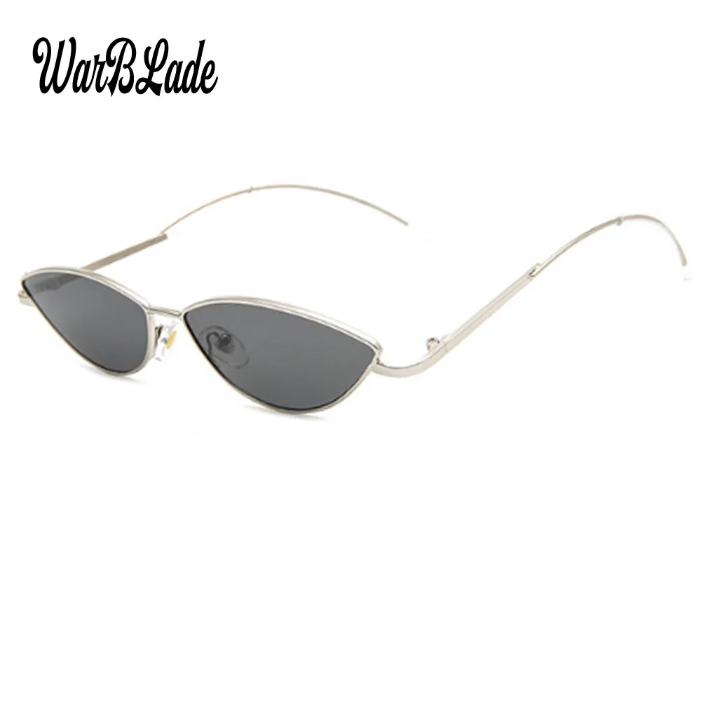 

red small sunglasses women 2018 fashion sexy cat eye sun glasses for women summer accessories metal frame candy color WarBLade