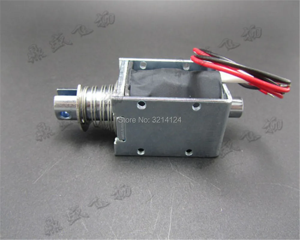 1pcs Free ShippingDS-1240S through push-pull solenoid valve, electronic lock, dc12v / 24 v, stroke 10 mm 24 x 29x 40mm