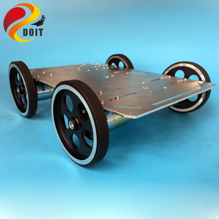 C600 Metal Robot Car Chassis Smart Wheeled Vehicle Large Load with Four Carbon Brush Motor Remote Control DIY Toy