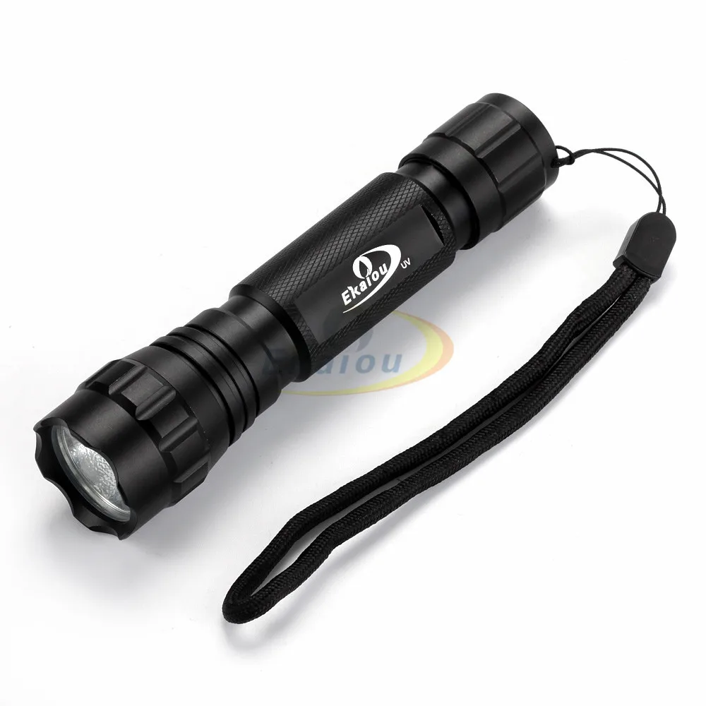 Portable WF-501B UV-Ultraviolet Led Lampe De Poche Flash Light 18650 DulTorch html Lampe 1 Mode 18650 batterie + chargeur