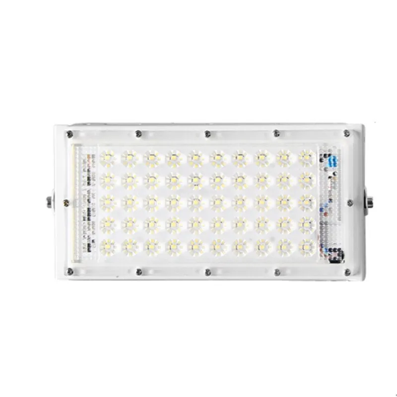 Reflector LED de 50W y 220V para exteriores, Reflector de pared impermeable IP65, iluminación de jardín, foco cuadrado