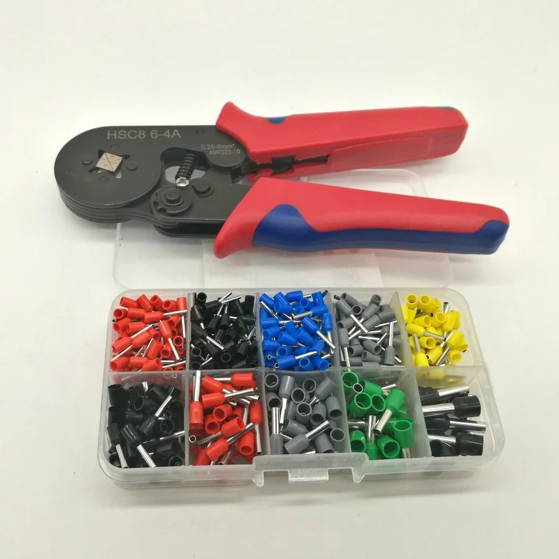 

Саморегулирующиеся обжимные плоскогубцы с набором клемм 600 шт.