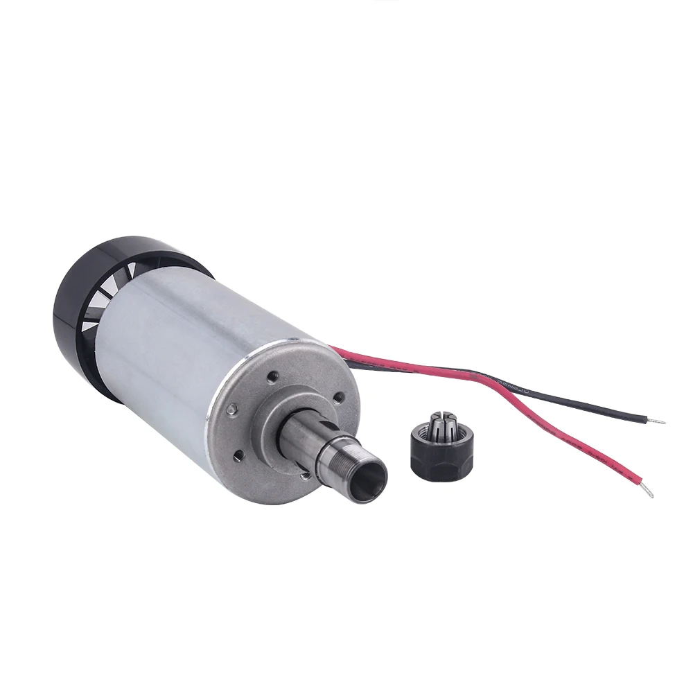 TWOWIN 300W Spindle Kit 0.3KW DC 12-48 CNC Spindle Motor Mount Bracket 24V 36V for PCB CNC Engraving Cutting Machine