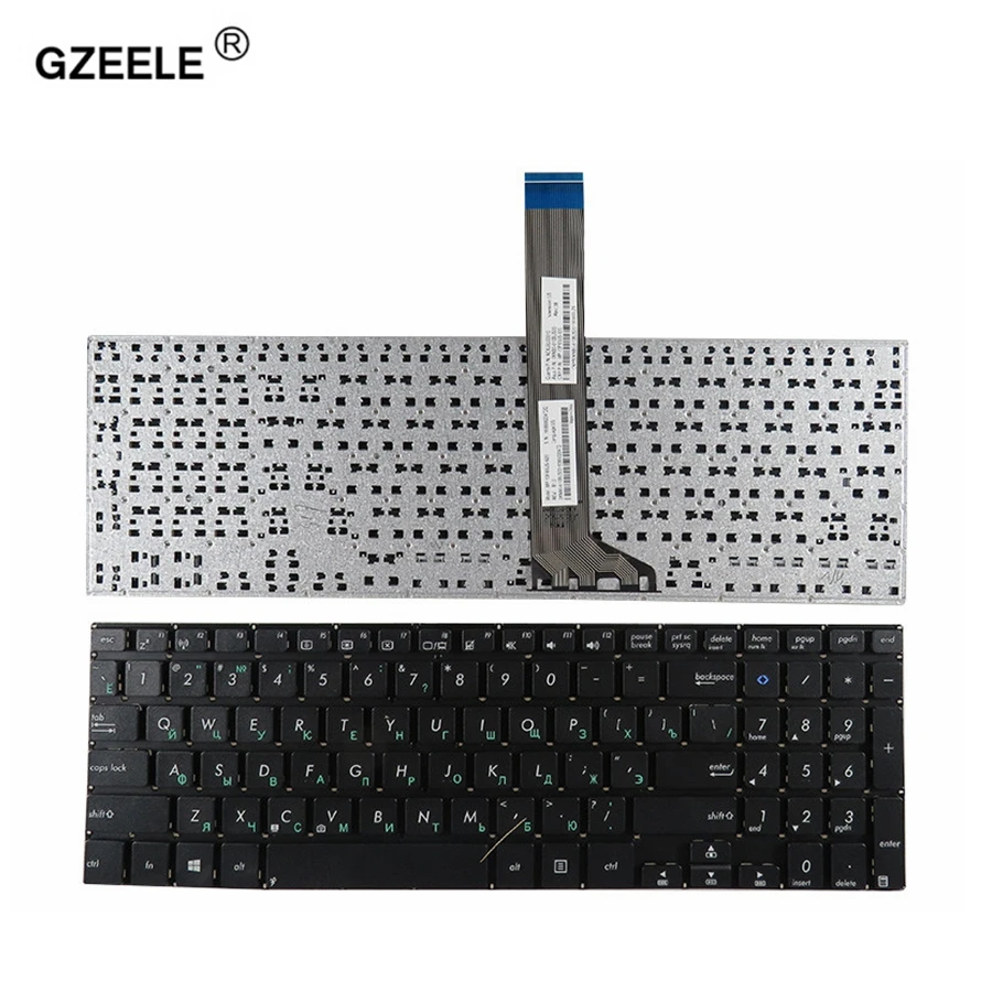 Rosyjska klawiatura do laptopa Asus VivoBook K551 K551L K551LA K551LB K551LN V551 V551LN notebook RU czarny bez ramki