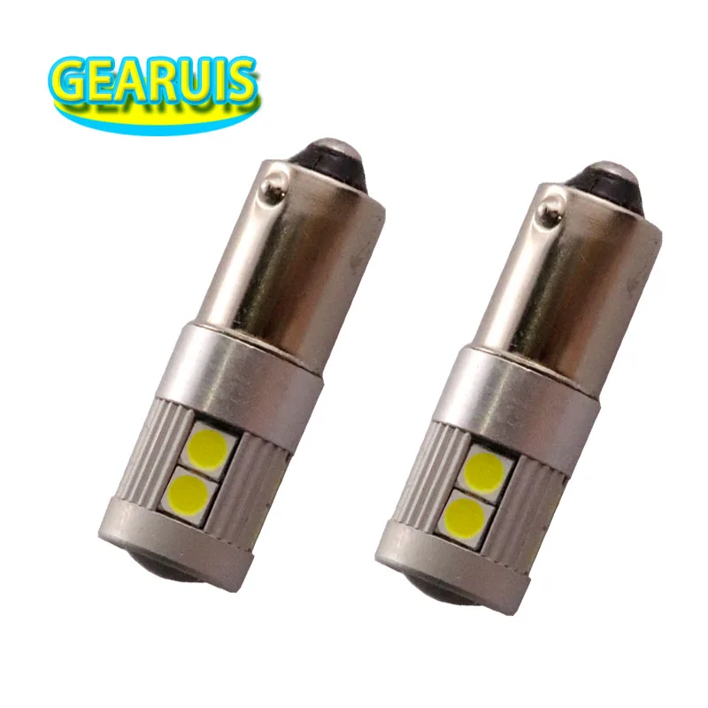 

10pcs License Plate reading doom bulb Car LED Lights 3030 BA9S 9 SMD 1W T4W 53 57 182 automobiles Wedge Marker Lamp LED