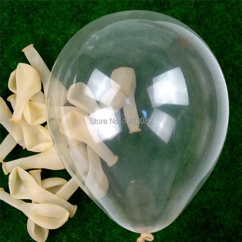 High quality transparent 50pcs 12inch  36inch Clear Romatic  Latex Balloons Helium Ball For Birthday Wedding Party Decor