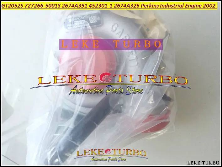 GT2052S 727266-0001 452301-0001 2674A391 2674A326 727266 452301 727266-5001S Turbo For Perkin Industrial Engine T4.40 4.0L 2002-