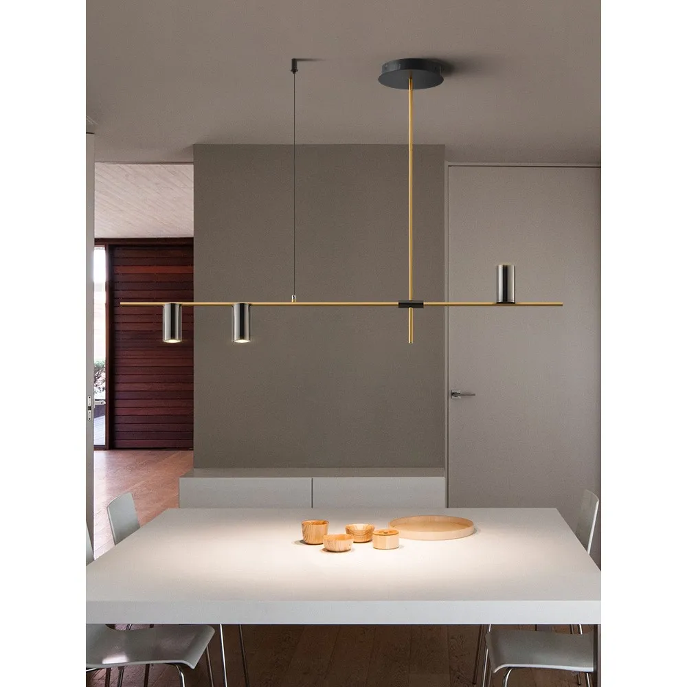 

Minimalist Restaurant Hanglamp Modern Simple Creative Dining Room Pendant Lights Nordic Luxury Designer Table Bar Led Strip Lamp