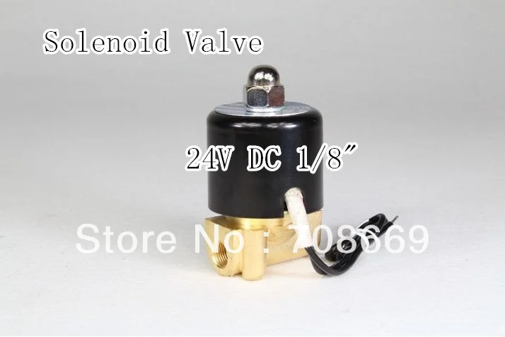 

2way 2position DC 24V 1/8" Electric Solenoid Valve Water Air N/C Gas Water Air