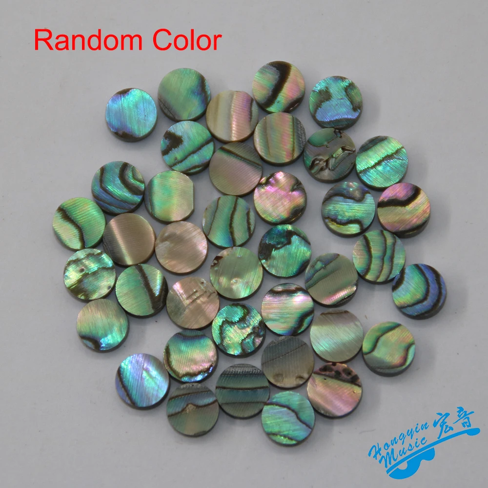 10Pcs/set True Color Shell Abalone Shell Sound Point Tone Point Guitar Accessories DIY Material Diameter 2mm/3mm/4mm/5mm/6mm