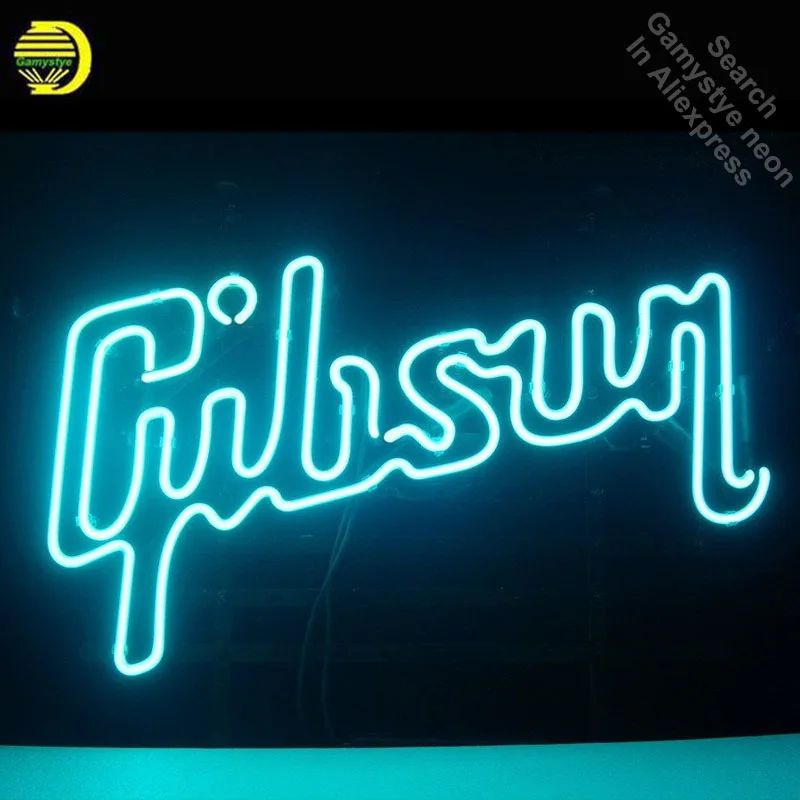 Neon Sign for Gibso Neon Light Sign Beer Pub Store Display Arcade signs handcraft Art Lamps Publicidad lamps Anime Room Decor