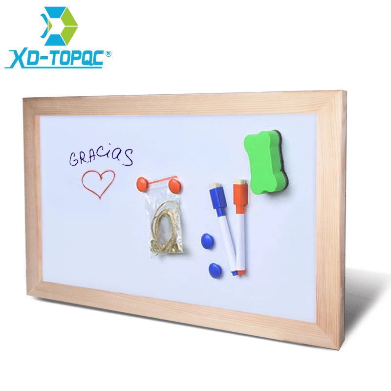 Free shipping Wholesale Magnetic Whiteboard Wood Frame Dry Wipe Board Office & School Supplier 20*30cm Factory Direct Sell