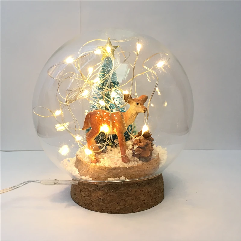 DLY Fairy Colorful Lamps Christmas Elk Deer Chinchilla Lights Children Study Bedroom Desk Light Gift Lamp for a Holiday New Year