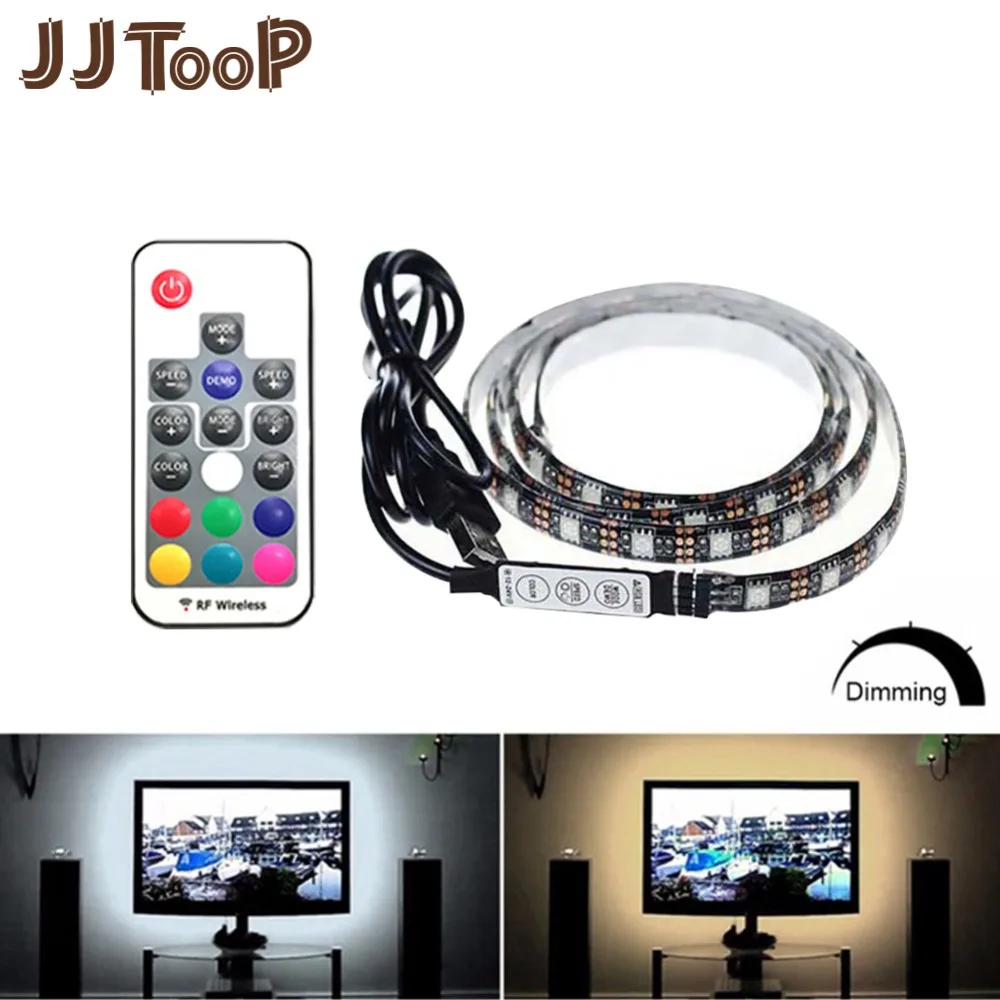 USB LED Strip DC 5V 5050 RGB Mini 3Key 17Key RF IR Remote Flexible Light IP65 TV Background Lighting Ribbon Tape 50CM 1M 2M 3M